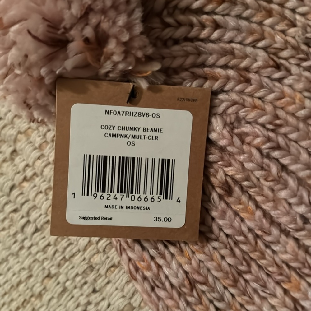 The North Face Blush Knit Beanie with Pom-Pom - Picture 3 of 5